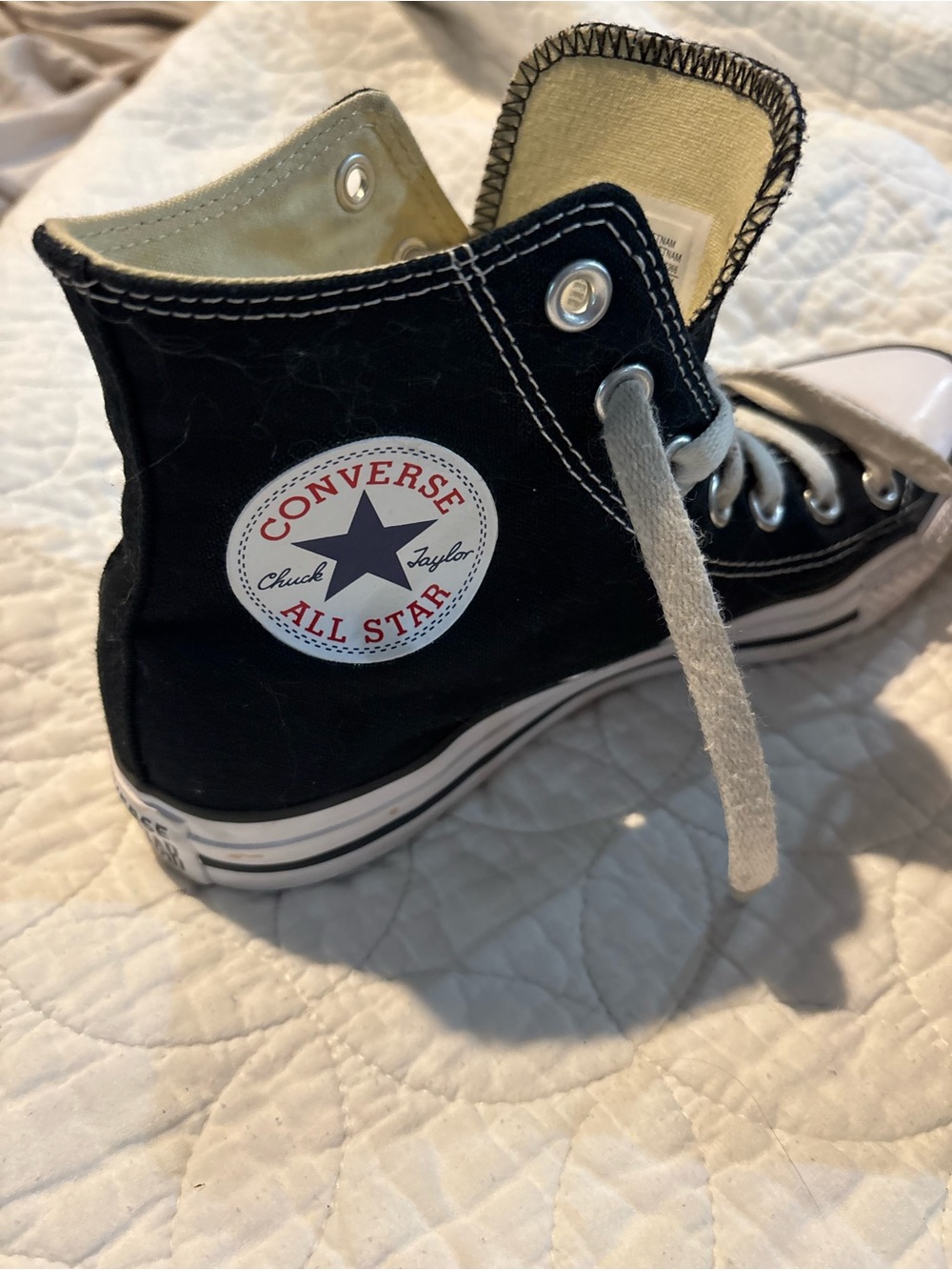 Converse High Top Sneakers in Black and White
